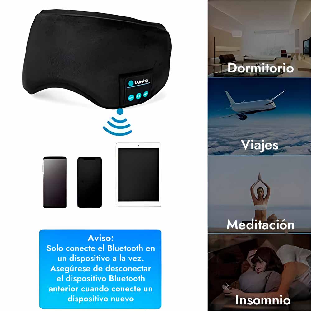 Snoozic™ Antifaz Bluetooth